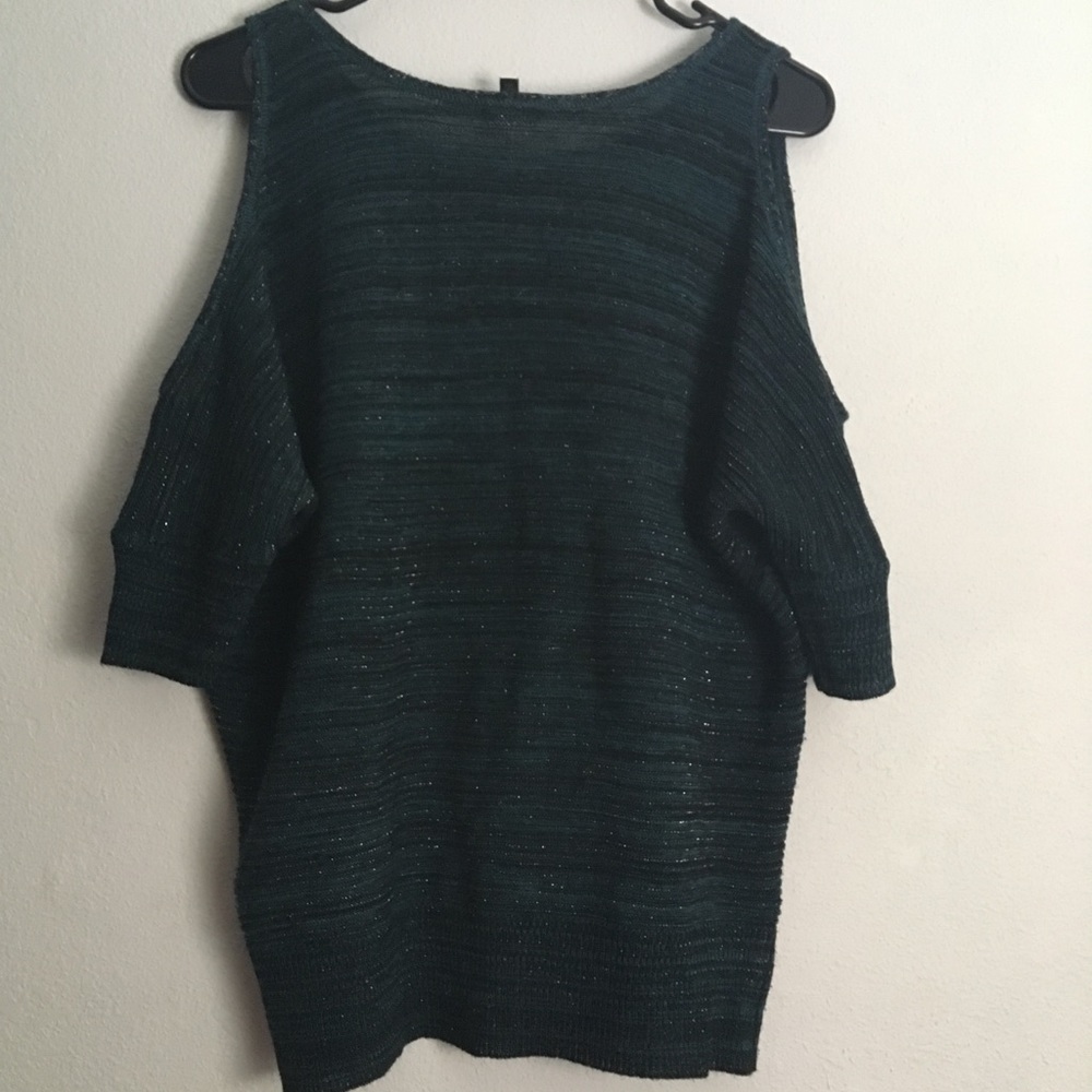 Cold shoulder sweater